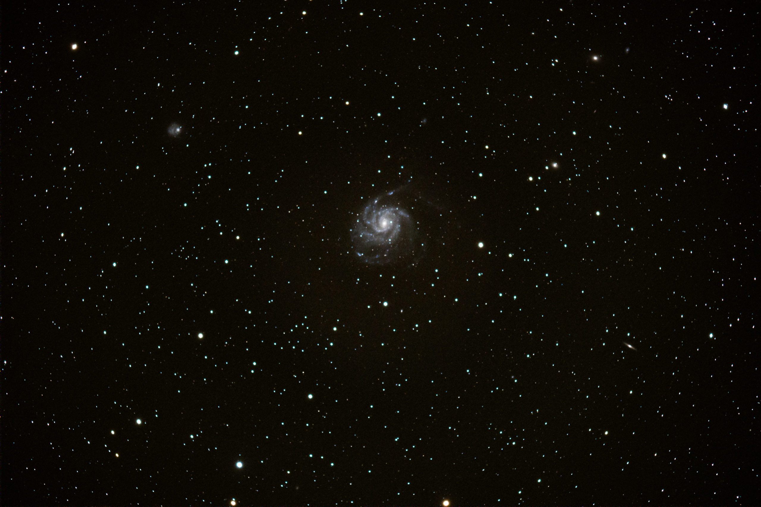 Photographie de la galaxie M101